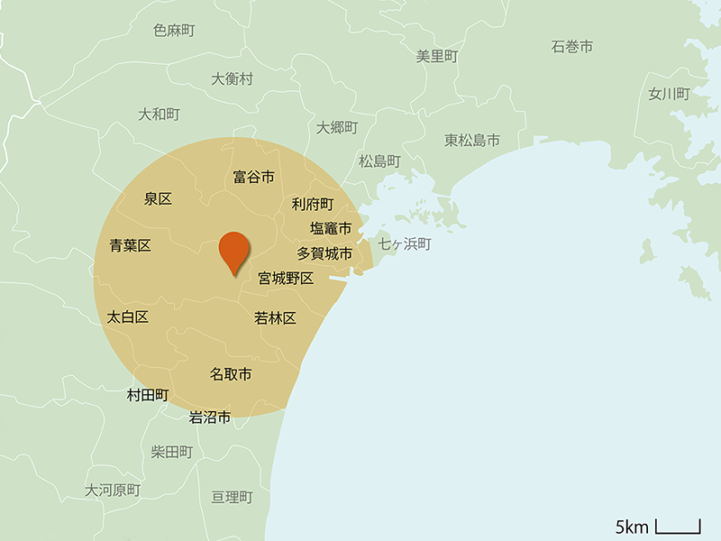 訪問エリアマップ